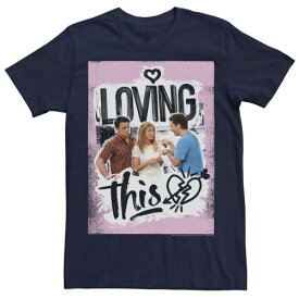 キャラクター Tシャツ 紺色 ネイビー 【 LICENSED CHARACTER FRIENDS LOVING THIS TRIO POSTER TEE / NAVY 】 メンズファッション トップス カットソー