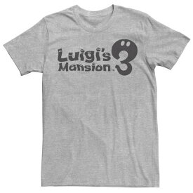キャラクター ロゴ Tシャツ ヘザー LUIGI'S 【 HEATHER LICENSED CHARACTER NINTENDO MANSION 3 LOGO TEE ATHLETIC 】