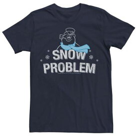キャラクター Tシャツ 紺色 ネイビー 【 LICENSED CHARACTER FROSTY THE SNOWMAN SNOW PROBLEM TEE / NAVY 】 メンズファッション トップス カットソー