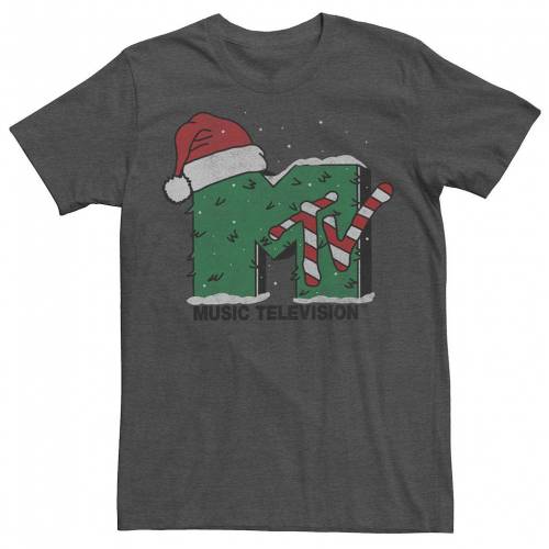キャラクター ロゴ クリスマス Tシャツ チャコール ヘザー メンズファッション トップス カットソー