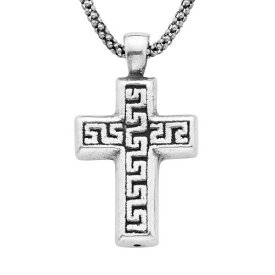 銀色 シルバー ネックレス A&M 【 STERLING SILVER AZTEC CROSS NECKLACE / STERLING SILVER 】 ジュエリー アクセサリー レディースジュエリー ペンダント