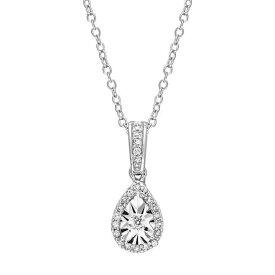 銀色 シルバー ダイヤモンド T.W. 【 STELLA GRACE STERLING SILVER 1/6 CARAT DIAMOND TEARDROP PENDANT / 】 ジュエリー アクセサリー レディースジュエリー ネックレス ペンダント