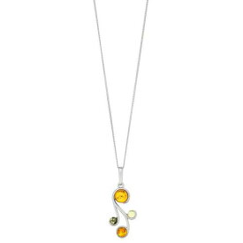 【★スーパーSALE★6/11深夜2時迄】銀色 シルバー 【 UNBRANDED STERLING SILVER MULTI COLORED AMBER PENDANT / 】 ジュエリー アクセサリー レディースジュエリー ネックレス ペンダント