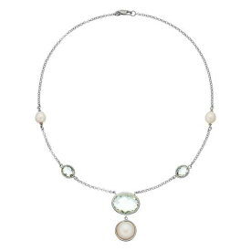 銀色 シルバー パール 緑 グリーン ネックレス & 【 UNBRANDED STERLING SILVER FRESHWATER CULTURED PEARL GREEN QUARTZ NECKLACE / 】 ジュエリー アクセサリー レディースジュエリー ペンダント