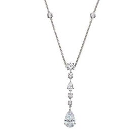 銀色 シルバー ネックレス 白色 ホワイト 【 SOPHIE MILLER CUBIC ZIRCONIA STERLING SILVER TEARDROP PENDANT NECKLACE / WHITE 】 ジュエリー アクセサリー レディースジュエリー ペンダント