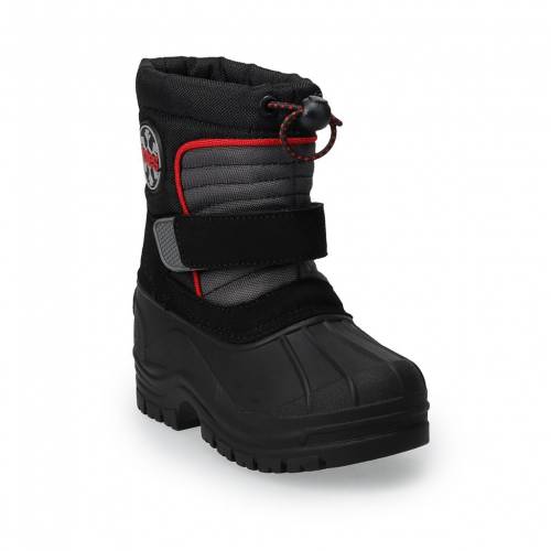 ファッションブランド カジュアル ファッション スニーカー ベビー 赤ちゃん用 ウィンター ブーツ 黒色 ブラック 赤 レッド S'