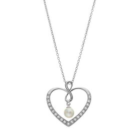 【★スーパーSALE★6/11深夜2時迄】銀色 シルバー パール ネックレス 白色 ホワイト 【 SENTIMENTAL EXPRESSIONS STERLING SILVER FRESHWATER CULTURED PEARL FRIEND HEART NECKLACE / WHITE 】 ジュエリー アクセサリー レディースジュエリー ペンダント