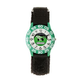 【★スーパーSALE★6/11深夜2時迄】タイム ウォッチ 時計 黒色 ブラック KIDS' 【 MARVEL HULK EMOJI TIME TEACHER WATCH / BLACK 】 腕時計 キッズ 腕時計 ※入荷時に電池が切れの場合もありますので予めご了承ください。