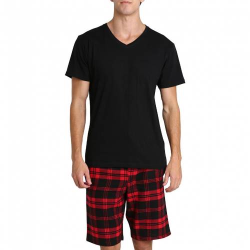 69％以上節約SLEEPHERO Tシャツ ショーツ ハーフパンツ  Black Red Plaid