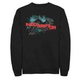 キャラクター スウェットシャツ トレーナー 【 LICENSED CHARACTER JURASSIC WORLD INDO RAPTOR SPLATTER PORTRAIT SWEATSHIRT / 】 メンズファッション トップス