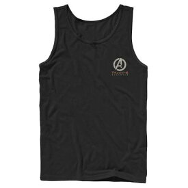 【★スーパーSALE★6/11深夜2時迄】キャラクター タンクトップ 黒色 ブラック 【 LICENSED CHARACTER MARVEL AVENGERS ASSEMBLE KANJI SYMBOL TANK TOP / BLACK 】 メンズファッション トップス パーカー