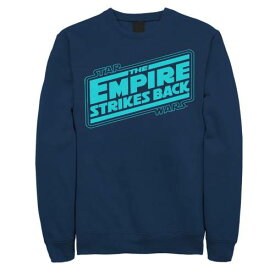 キャラクター スウェットシャツ トレーナー 紺色 ネイビー スターウォーズ 【 LICENSED CHARACTER STAR WARS EMPIRE STRIKES BACK SWEATSHIRT / NAVY 】 メンズファッション トップス