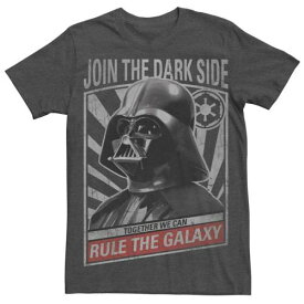 キャラクター ギャラクシー Tシャツ チャコール ヘザー スターウォーズ 【 LICENSED CHARACTER STAR WARS DARTH VADER GALAXY RULER POSTER TEE / CHARCOAL HEATHER 】 メンズファッション トップス カットソー