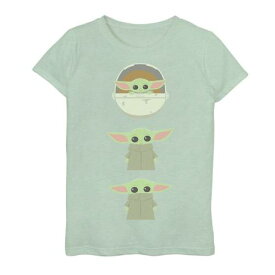 【★スーパーSALE★6/11深夜2時迄】グラフィック Tシャツ スターウォーズ 【 STAR WARS THE MANDALORIAN CHILD AKA YODA STACK GRAPHIC TEE / MINT 】 キッズ ベビー マタニティ トップス カットソー