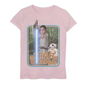 Tシャツ ピンク スターウォーズ & 【 STAR WARS REY BB-8 POSTER STICKER TEE / PINK 】 キッズ ベビー マタニティ トップス カットソー