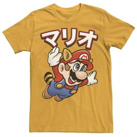 【★スーパーSALE★6/11深夜2時迄】キャラクター Tシャツ 【 LICENSED CHARACTER NINTENDO SUPER MARIO RACCOON KANJI TEE / 】 メンズファッション トップス カットソー