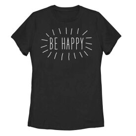 Tシャツ 黒色 ブラック HAPPY&#34; 【 UNBRANDED BE TEE / BLACK 】 キッズ ベビー マタニティ トップス カットソー