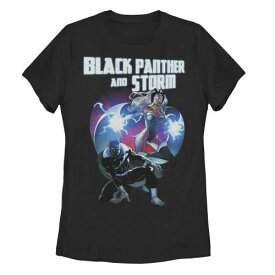 【★スーパーSALE★6/11深夜2時迄】キャラクター 黒色 ブラック ライトニング Tシャツ & 【 LICENSED CHARACTER MARVEL BLACK PANTHER STORM LIGHTNING TEE / 】 キッズ ベビー マタニティ トップス カットソー