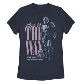 【★スーパーSALE★6/11深夜2時迄】キャラクター Tシャツ 紺色 ネイビー スターウォーズ: WAY&#34; 【 LICENSED CHARACTER STAR WARS: THE MANDALORIAN CHILD THIS IS TEE / NAVY 】 キッズ ベビー マタニティ トップス カットソー