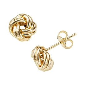 青色 ブルー ゴールド イヤリング 黄色 イエロー 【 UNBRANDED JORDAN BLUE 14K GOLD LOVE KNOT STUD EARRINGS / 14K YELLOW GOLD 】 ジュエリー アクセサリー レディースジュエリー