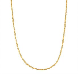 【★スーパーSALE★6/11深夜2時迄】青色 ブルー ゴールド 銀色 シルバー ネックレス 【 JORDAN BLUE 14K GOLD OVER SILVER FOXTAIL CHAIN NECKLACE / GOLD TONE 】 ジュエリー アクセサリー レディースジュエリー ペンダント