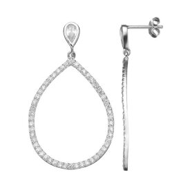 銀色 シルバー イヤリング 白色 ホワイト 【 SOPHIE MILLER CUBIC ZIRCONIA STERLING SILVER TEARDROP EARRINGS / WHITE 】 ジュエリー アクセサリー レディースジュエリー