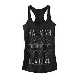 キャラクター ディーシー コミックス シティ タンクトップ 黒色 ブラック 【 LICENSED CHARACTER DC COMICS BATMAN GOTHAM CITY GUARDIAN TEXT POSTER TANK TOP / BLACK 】 キッズ ベビー マタニティ トップス パーカー