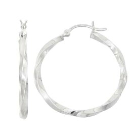 【★スーパーSALE★6/11深夜2時迄】青色 ブルー 銀色 シルバー フープ イヤリング 灰色 グレー 【 UNBRANDED JORDAN BLUE STERLING SILVER TWIST HOOP EARRINGS / GREY 】 ジュエリー アクセサリー レディースジュエリー