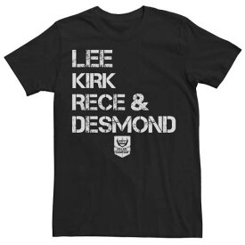 キャラクター カレッジ 白色 ホワイト Tシャツ 黒色 ブラック & 【 LICENSED CHARACTER ESPN COLLEGE GAMEDAY LEE KIRK RECE DESMOND WHITE TEXT TEE / BLACK 】 メンズファッション トップス カットソー