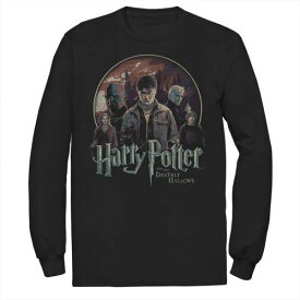 【★スーパーSALE★6/11深夜2時迄】ハリーポッター Tシャツ 黒色 ブラック 【 HARRY POTTER AND THE DEATHLY HALLOWS GROUP SHOT TEE / BLACK 】 メンズファッション トップス カットソー