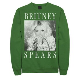 キャラクター 黒色 ブラック 白色 ホワイト スウェットシャツ トレーナー & 【 LICENSED CHARACTER BRITNEY SPEARS BLACK WHITE PORTRAIT PANEL SWEATSHIRT / 】 メンズファッション トップス