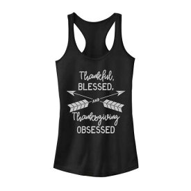 【★スーパーSALE★6/11深夜2時迄】ゴールド タンクトップ 黒色 ブラック 【 UNBRANDED THANKFUL BLESSED AND THANKSGIVING OBSESSED GOLD TANK TOP / BLACK 】 キッズ ベビー マタニティ トップス パーカー