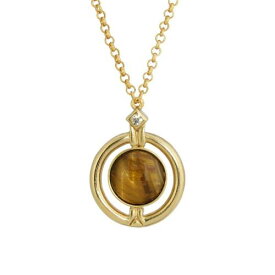 ゴールド ネックレス 【 1928 GOLD TONE ROUND STONE PENDANT NECKLACE / 】 ジュエリー アクセサリー レディースジュエリー ペンダント