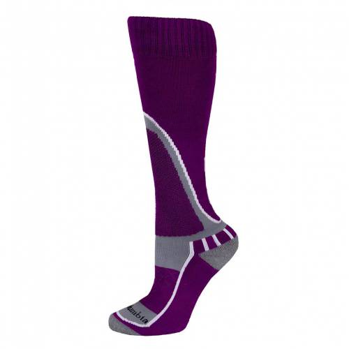 コロンビア COLUMBIA 靴下 【 Ski Slope Otc Ski Socks 】 Heather Gray Purple