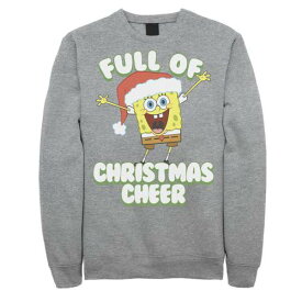 【★スーパーSALE★6/11深夜2時迄】キャラクター スポンジボブ スウェットシャツ トレーナー 【 LICENSED CHARACTER SPONGEBOB SQUAREPANTS FULL OF CHEER SWEATSHIRT / 】 メンズファッション トップス