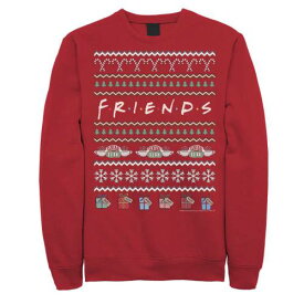 キャラクター クリスマス トレーナー ロゴ スウェットシャツ 【 LICENSED CHARACTER FRIENDS CHRISTMAS UGLY SWEATER STYLE LOGO SWEATSHIRT / 】 メンズファッション トップス Tシャツ カットソー