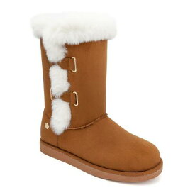 ジューシークチュール ウィンター ブーツ ミクロ 【 JUICY COUTURE KODED FAUX-FUR WINTER BOOTS / COGNAC MICRO 】