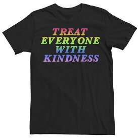 【★スーパーSALE★6/11深夜2時迄】キャラクター Tシャツ 黒色 ブラック 【 LICENSED CHARACTER PRIDE WITH KINDNESS TEE / BLACK 】 メンズファッション トップス カットソー