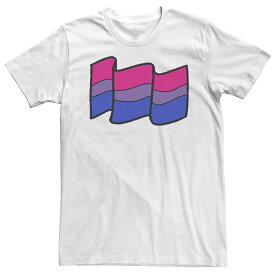 【★スーパーSALE★6/11深夜2時迄】キャラクター Tシャツ 白色 ホワイト 【 LICENSED CHARACTER PRIDE BISEXUAL FLAG TEE / WHITE 】 メンズファッション トップス カットソー