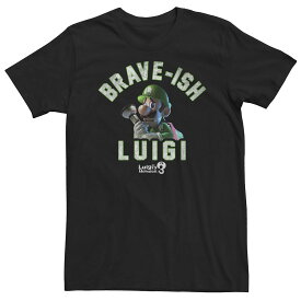 Tシャツ 黒色 ブラック 【大きめ】 LUIGI'S 【 NINTENDO MANSION 3 BRAVEISH LUIGI PORTRAIT TEE BLACK 】