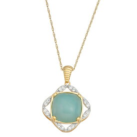 【★スーパーSALE★6/11深夜2時迄】白色 ホワイト ゴールド 銀色 シルバー ネックレス & 【 JEWELEXCESS CHALCEDONY WHITE TOPAZ 14K GOLD OVER SILVER PENDANT NECKLACE / 14K GOLD PLATED 】 ジュエリー アクセサリー レディースジュエリー ペンダント