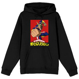 【★スーパーSALE★6/11深夜2時迄】キャラクター フーディー パーカー 黒色 ブラック 【 LICENSED CHARACTER MY HERO ACADEMIA ANIME HOODIE / BLACK 】 メンズファッション トップス スウェット トレーナー