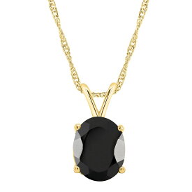 ゴールド 黒色 ブラック ネックレス 【 ALYSON LAYNE 14K GOLD OVAL BLACK ONYX PENDANT NECKLACE / 】 ジュエリー アクセサリー レディースジュエリー ペンダント