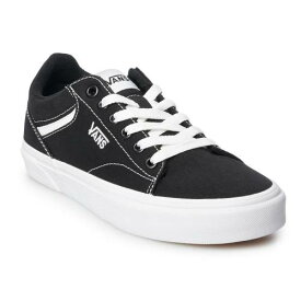 ヴァンズ バンズ スニーカー 運動靴 黒色 ブラック 白色 ホワイト スニーカー 【 VANS SELDAN SHOES / BLACK WHITE 】