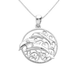 【 JEWELRY FOR TREES PLATINUM-OVER-SILVER DOLPHIN PENDANT / MULTI NONE 】 ジュエリー アクセサリー レディースジュエリー ネックレス ペンダント