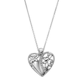 【★スーパーSALE★6/11深夜2時迄】銀色 シルバー ネックレス 白色 ホワイト 【 SENTIMENTAL EXPRESSIONS STERLING SILVER CUBIC ZIRCONIA ANGEL OF LOVE NECKLACE / WHITE 】 ジュエリー アクセサリー レディースジュエリー ペンダント