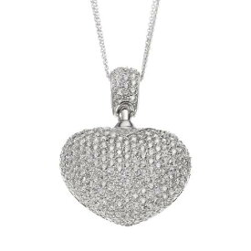 銀色 シルバー ネックレス 白色 ホワイト 【 SOPHIE MILLER CUBIC ZIRCONIA STERLING SILVER OPENWORK HEART PENDANT NECKLACE / WHITE 】 ジュエリー アクセサリー レディースジュエリー ペンダント