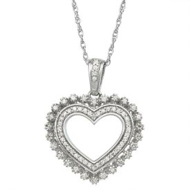 銀色 シルバー ダイヤモンド 【 JEWELEXCESS STERLING SILVER DIAMOND ACCENT HEART PENDANT / 】 ジュエリー アクセサリー レディースジュエリー ネックレス ペンダント