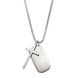 ステンレス 銀色 スチール タグ ネックレス LORD'S 【 1913 STAINLESS STEEL THE PRAYER DOG TAG NECKLACE / 】 ジュエリー アクセサリー レディースジュエリー ペンダント