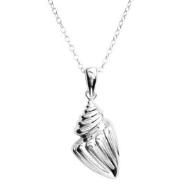 プラチナム 銀色 シルバー 【 JEWELRY FOR TREES PLATINUM OVER SILVER SEASHELL PENDANT / 】 ジュエリー アクセサリー レディースジュエリー ネックレス ペンダント